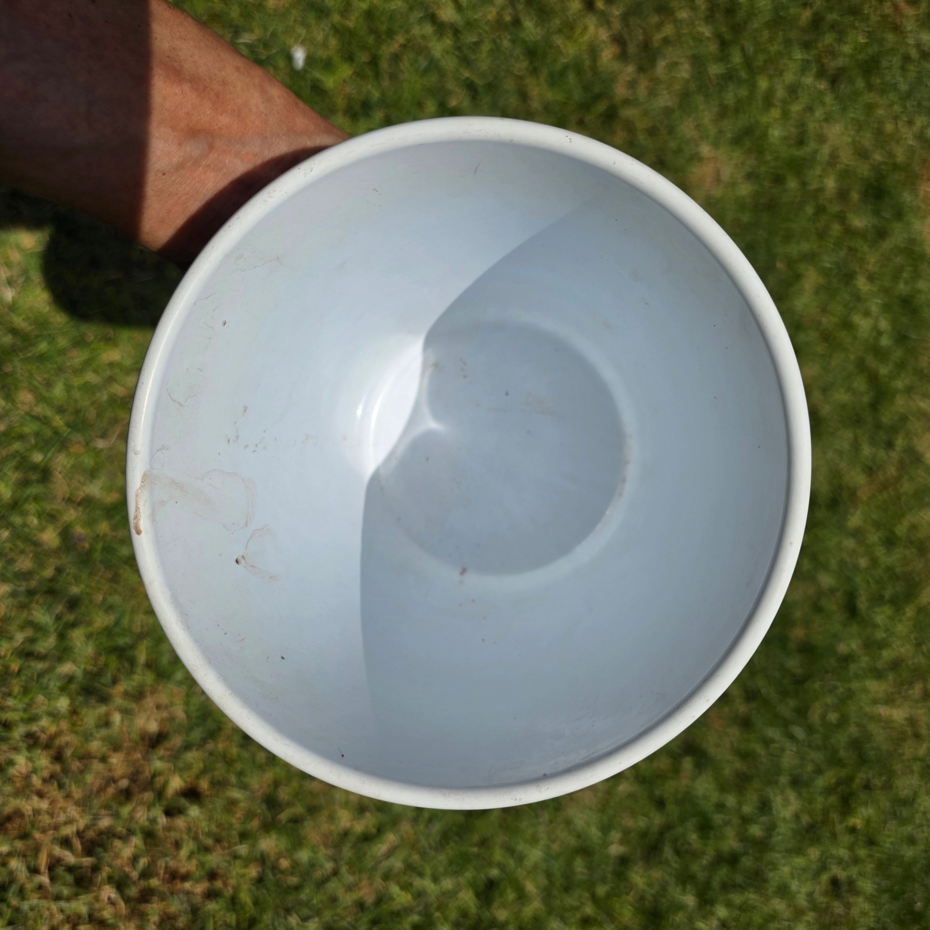 Vintage White Ceramic Planter Pot Mid Century Modern Germany Cachepot 6"
