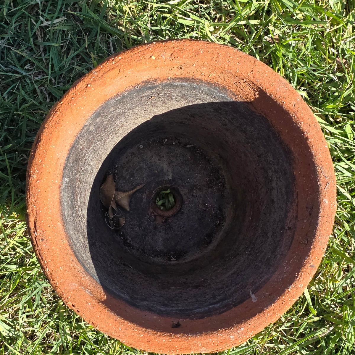 Vintage Mexican Terracotta Planter Pot Rustic Clay Flower Sun 10" Garden Mexico (Copy)