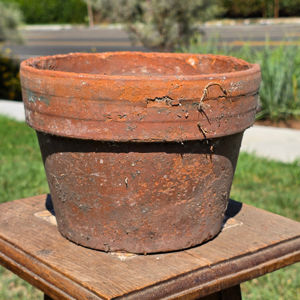 Vintage Terracotta Flower Pot 8.75" Clay Planter Rustic Garden
