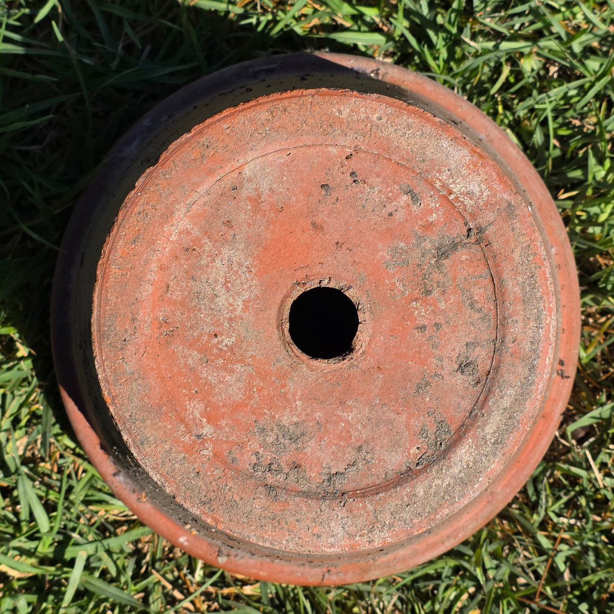 Vintage Terracotta Flower Pot 8.75" Clay Planter Tuscan Garden Aged Patina