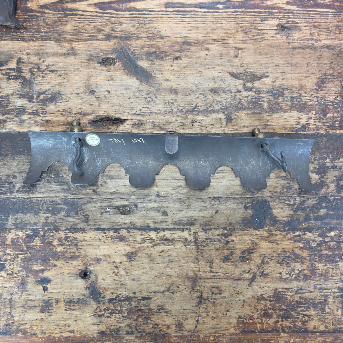 Mottahedeh Italy Vintage Tole Iron Trade Sign Antique Pub Folk Art Plaque 1047