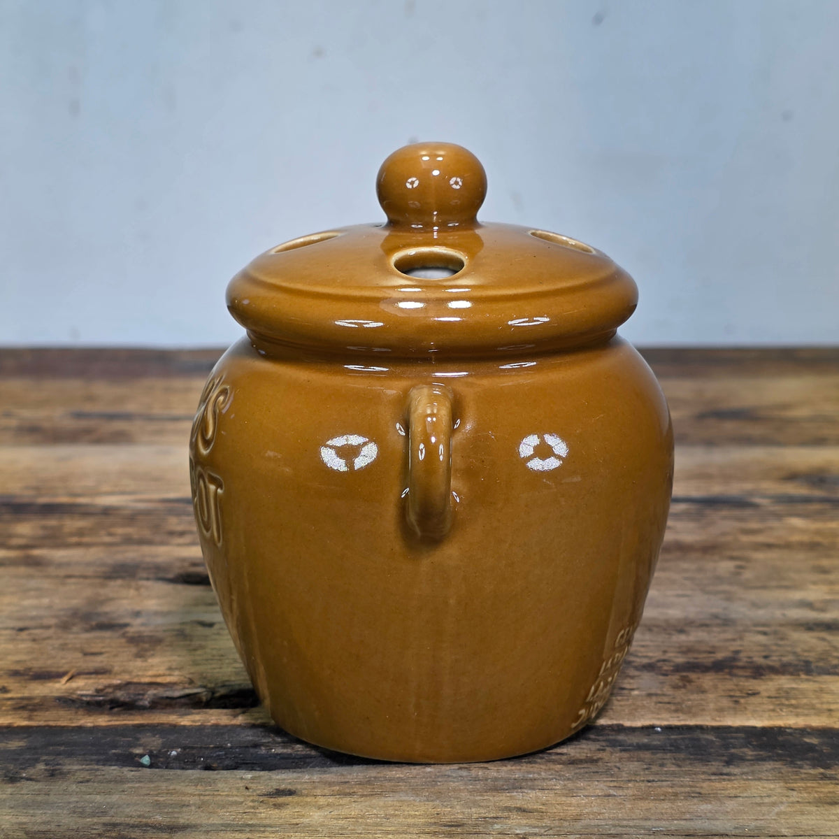 Vintage Jim Beam Beams Bean Pot Desk Pen Holder Regal China 1986 Convention