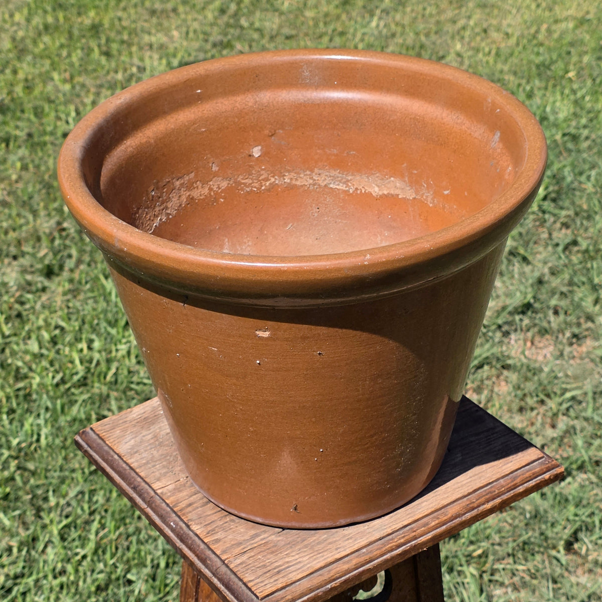 Vintage US Pottery Terracotta Planter Lot 2 Mid Century MCM Clay Flower Pot Set