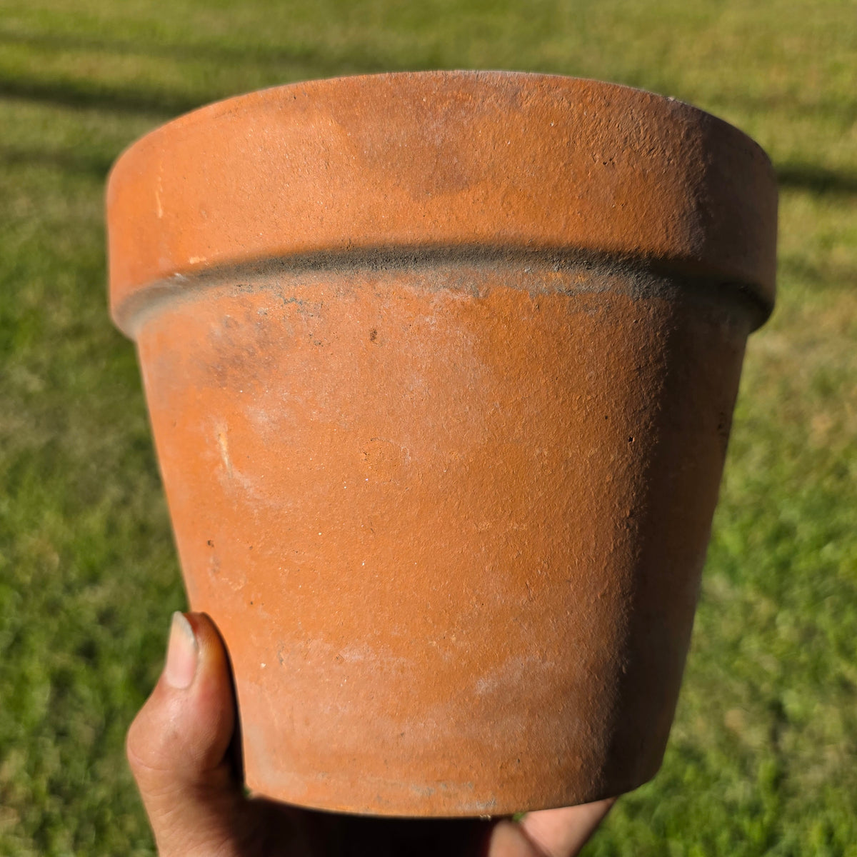 Vintage Euganea Vasi Italy Terracotta Planter Pot Set EV 16 Aged Clay Flowerpot