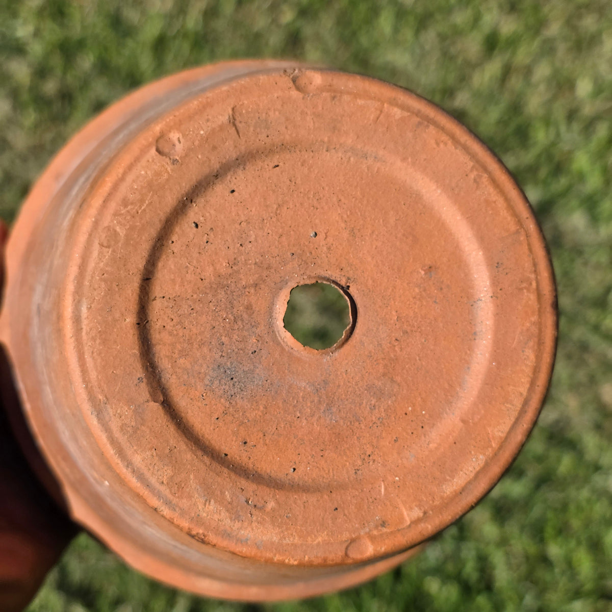 3 Vtg Euganea Vasi Italy Terracotta Planter Pot Lot EV 16 Aged Clay Flowerpot