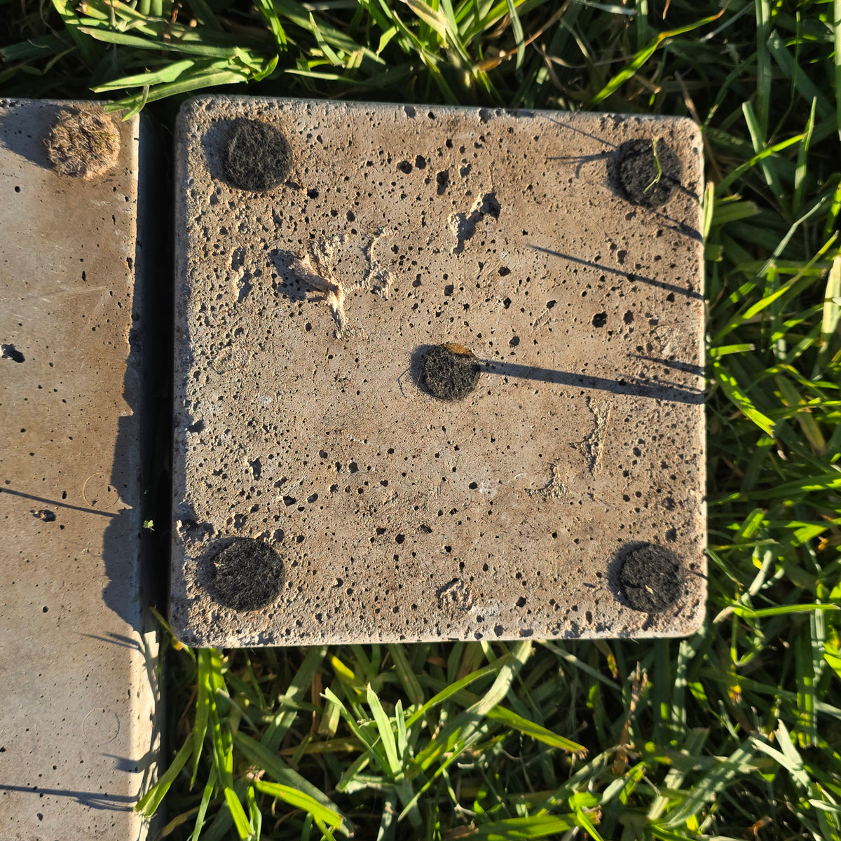 Vintage Concrete Trough Planter Set Brutalist Cement Succulent Pot Rectangular