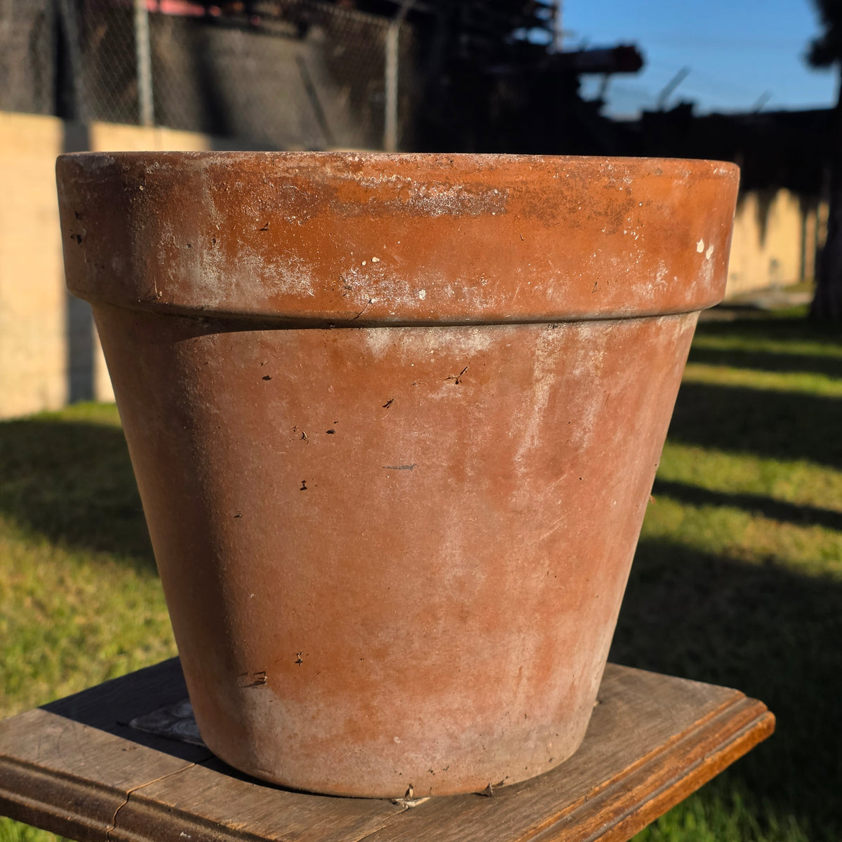 Vtg Italy Terra Cotta Planter Pot 11" Clay Earthenware Flower Decor 27 Tuscan