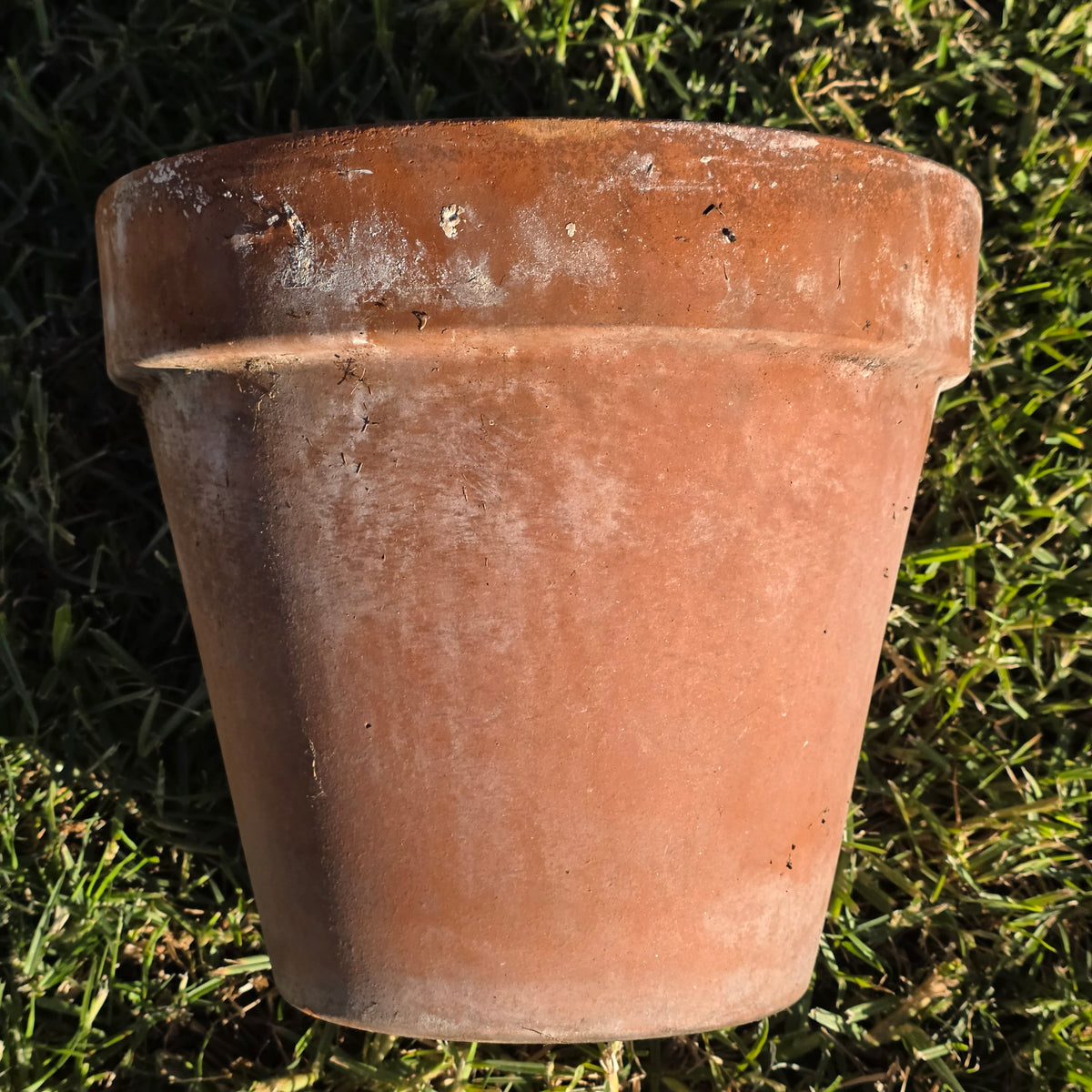 Vtg Italy Terra Cotta Planter Pot 11" Clay Earthenware Flower Decor 27 Tuscan