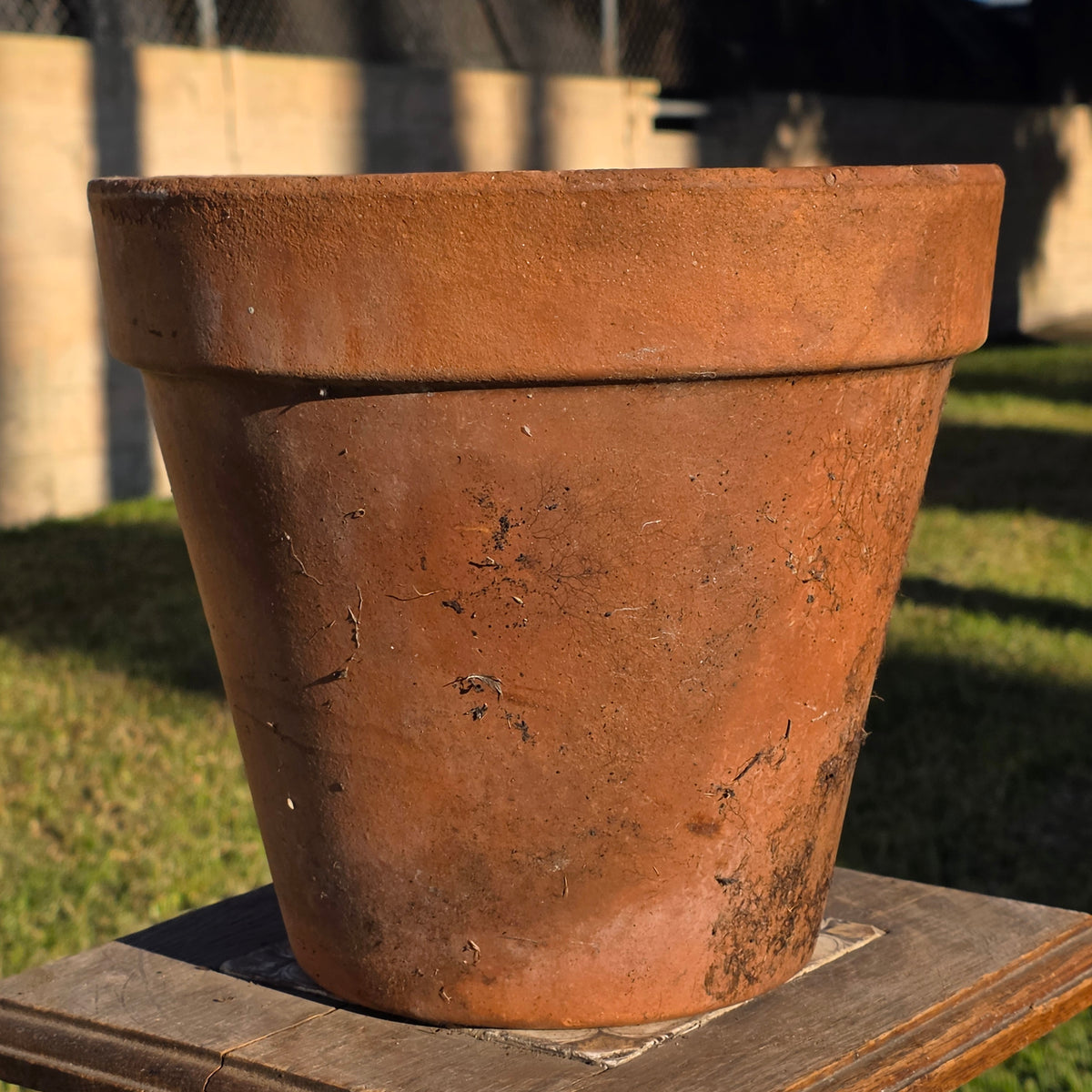 Vtg Italy Terra Cotta Planter Pot 11" Clay Earthenware Flower Decor 27 Tuscan