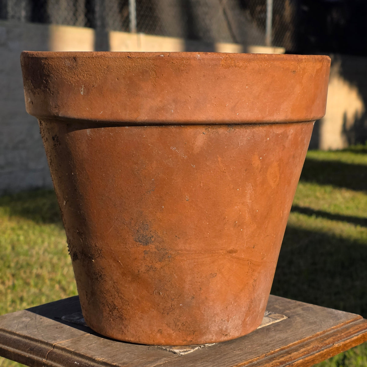 Vtg Italy Terra Cotta Planter Pot 11" Clay Earthenware Flower Decor 27 Tuscan