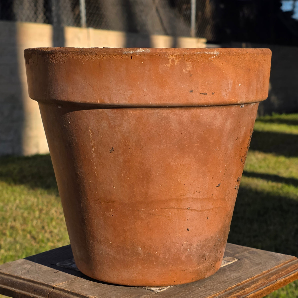 Vtg Italy Terra Cotta Planter Pot 11" Clay Earthenware Flower Decor 27 Tuscan