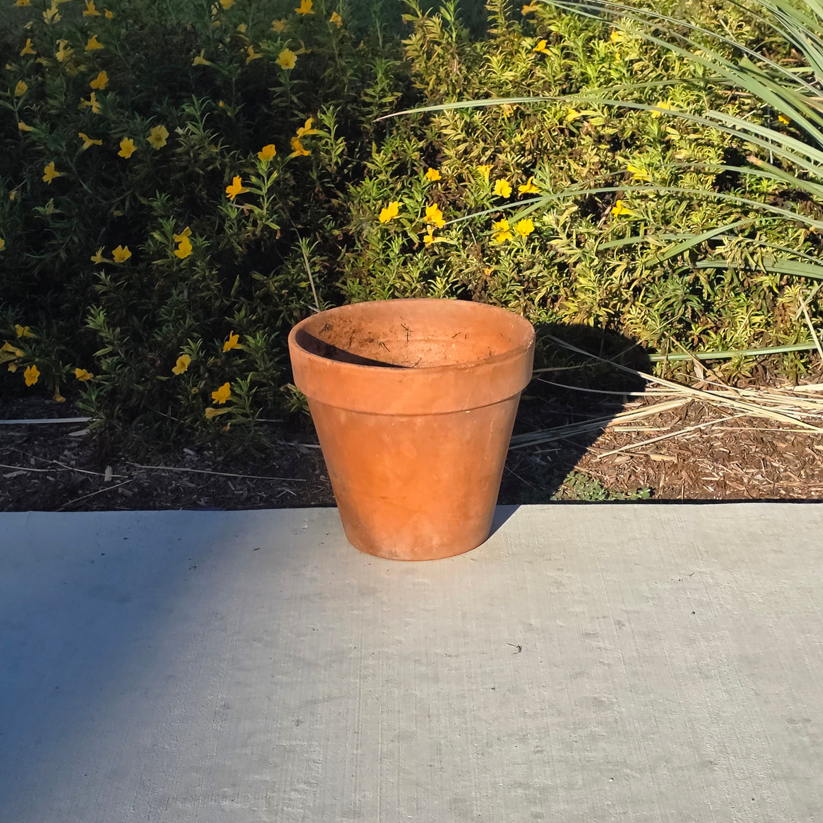 Vtg Italy Terra Cotta Planter Pot 11" Clay Earthenware Flower Decor 27 Tuscan