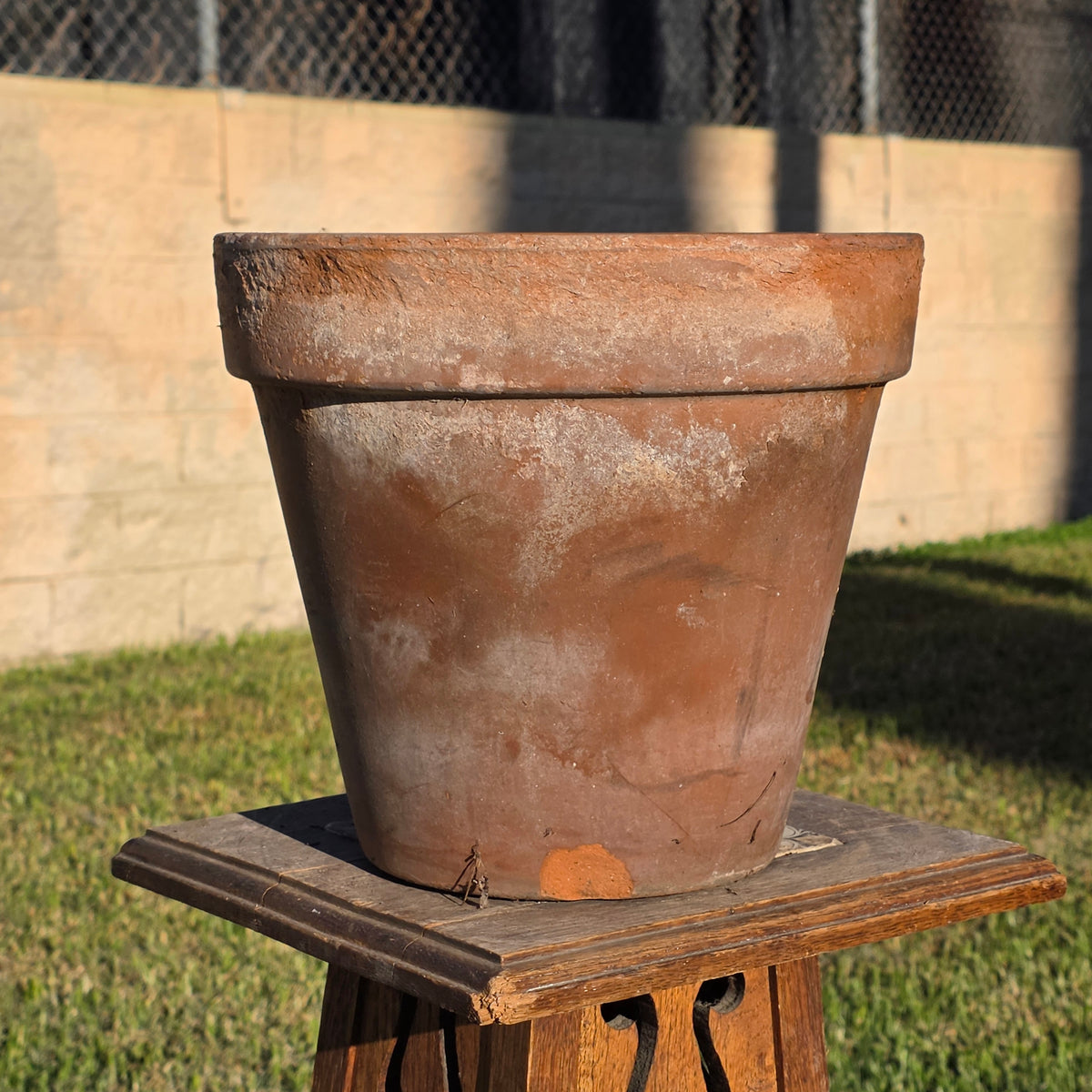Vtg Italy Terra Cotta Planter Pot 11" Clay Earthenware Flower Decor 27 Tuscan