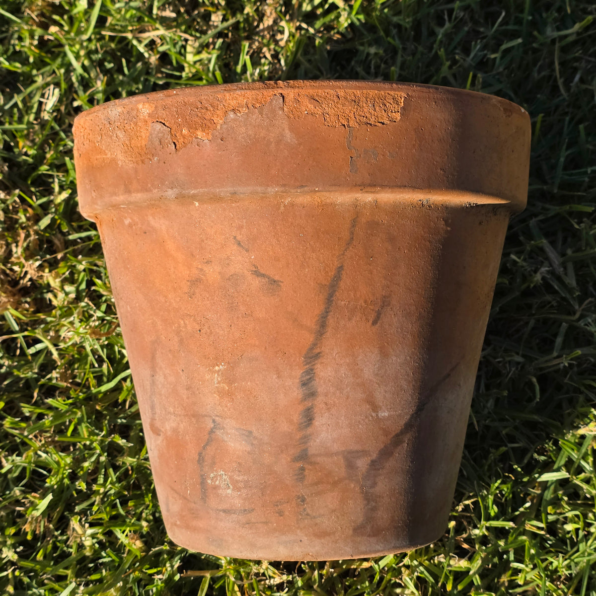 Vtg Italy Terra Cotta Planter Pot 11" Clay Earthenware Flower Decor 27 Tuscan
