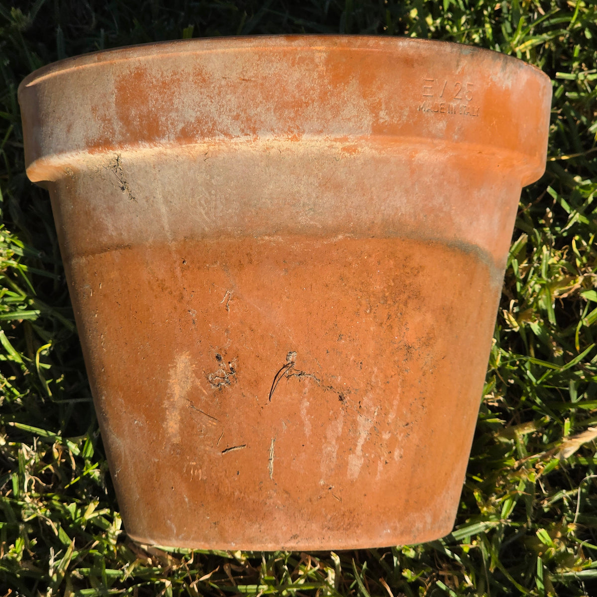 Vintage Euganea Vasi EV 25 Terracotta Plant Pot Made in Italy Clay Planter 10"
