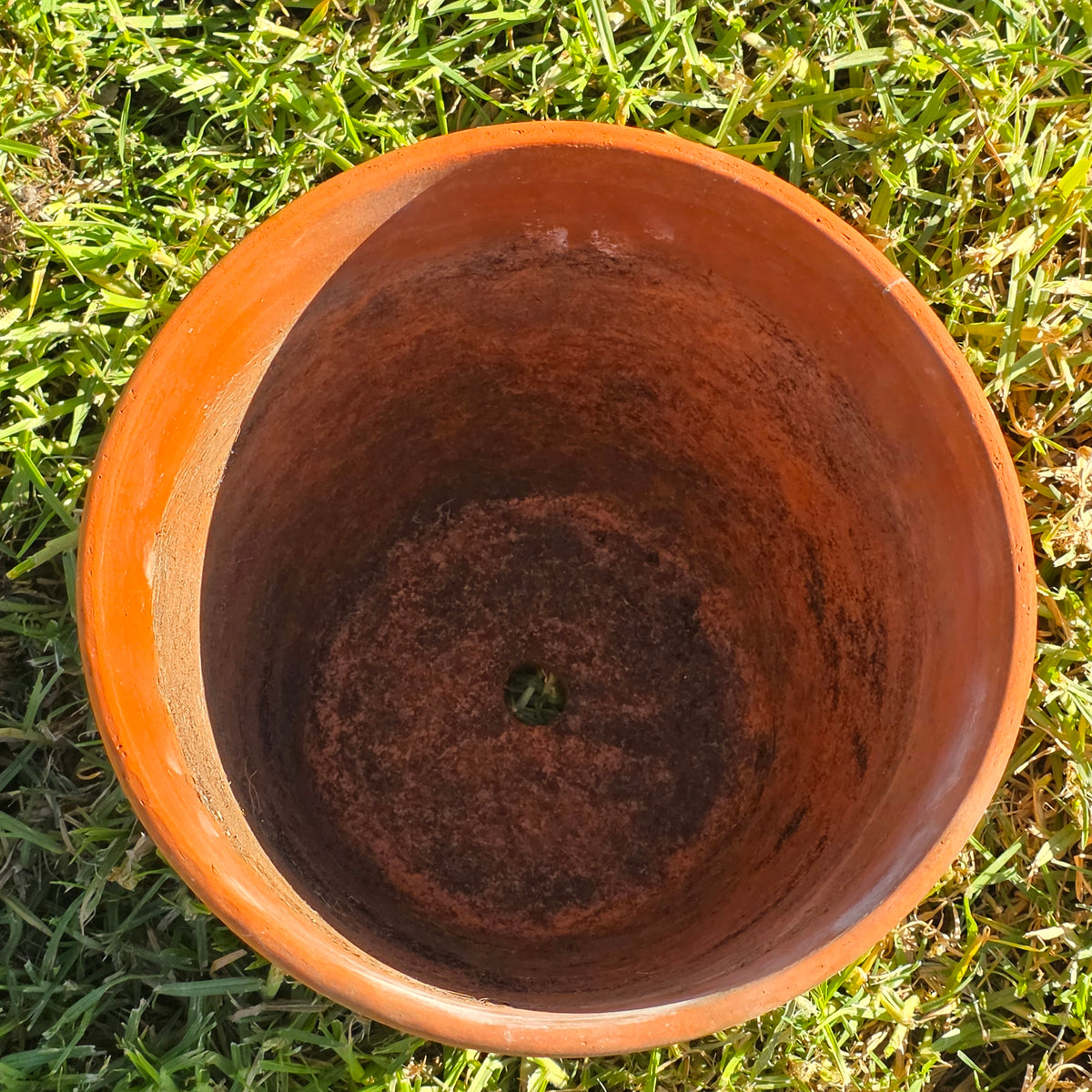 Vintage PMDI Terracotta Pot Pottery Mfg Mexico Heavy Clay Flower Planter 9"
