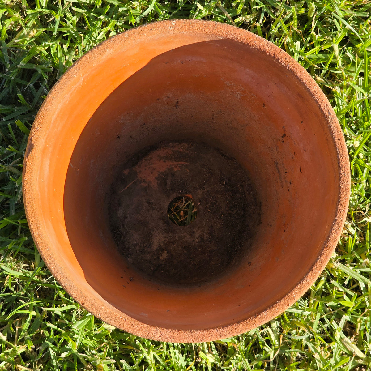 Vintage Italian Style Terracotta Clay Planter 9" Standard Flower Garden Pot Aged