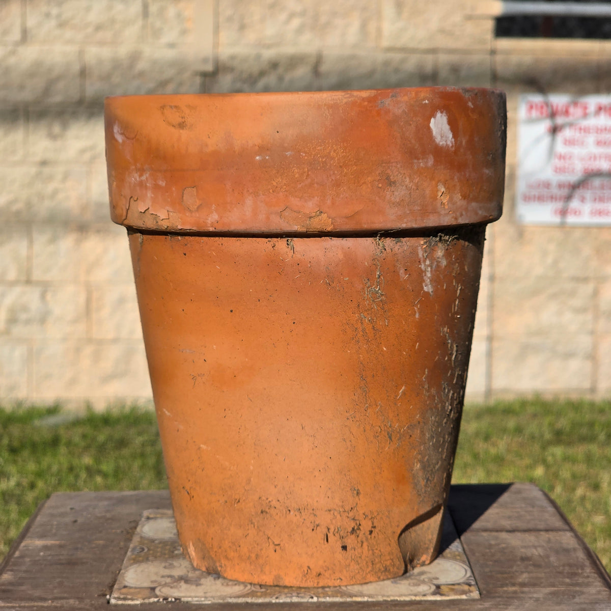 Vintage Norcal Terracotta Long Tom Planter Pot Tall Clay Garden Flower 7" x 8"