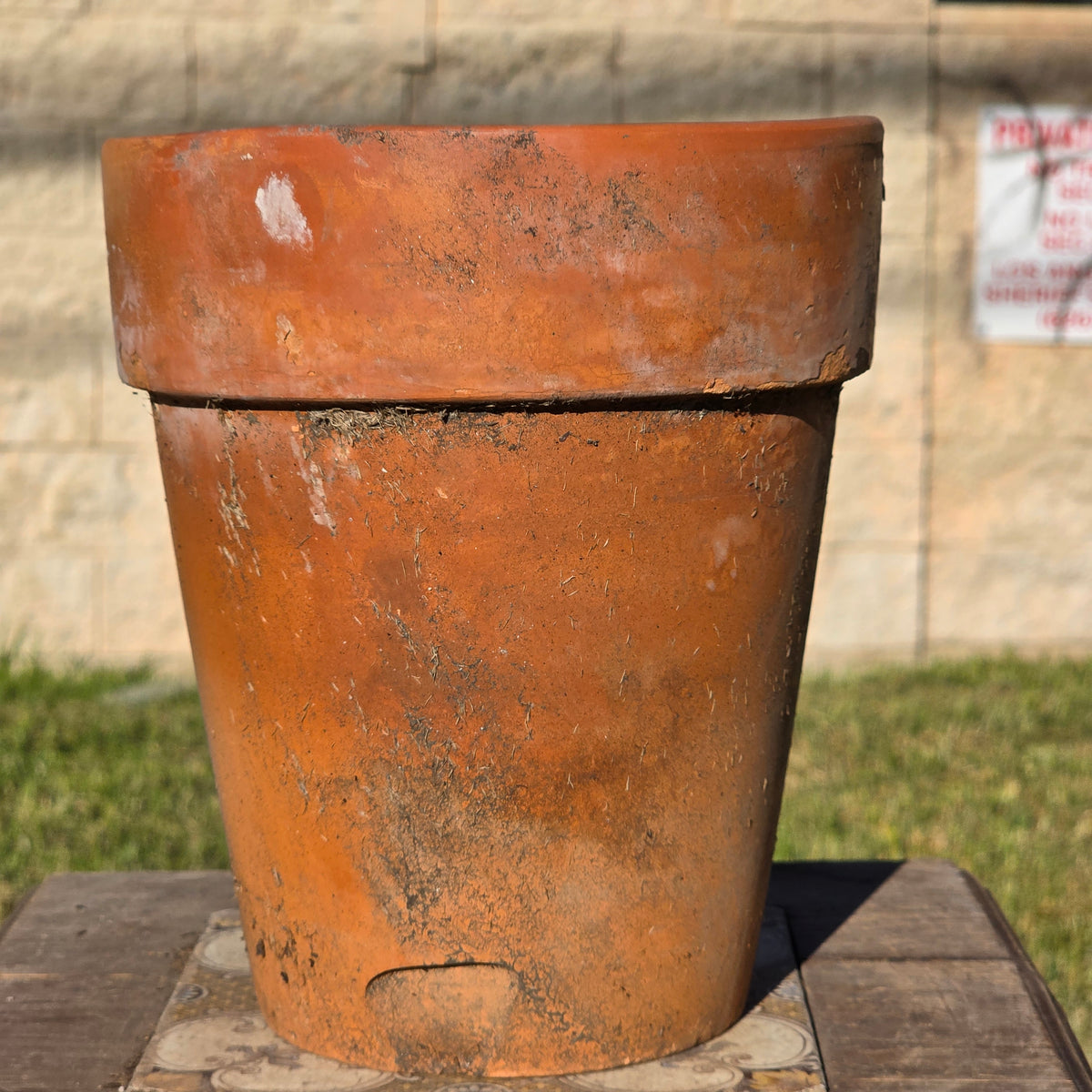 Vintage Norcal Terracotta Long Tom Planter Pot Tall Clay Garden Flower 7" x 8"