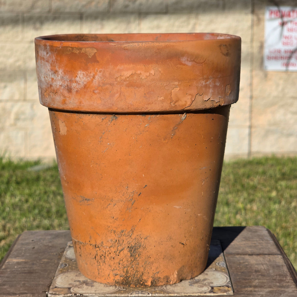 Vintage Norcal Terracotta Long Tom Planter Pot Tall Clay Garden Flower 7" x 8"