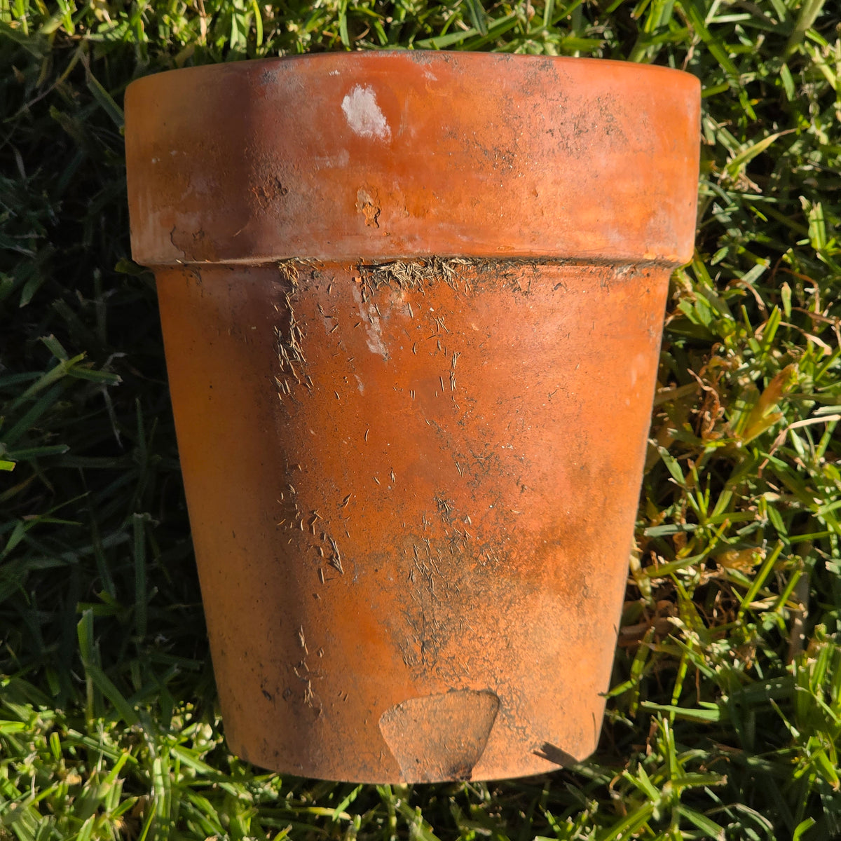 Vintage Norcal Terracotta Long Tom Planter Pot Tall Clay Garden Flower 7" x 8"