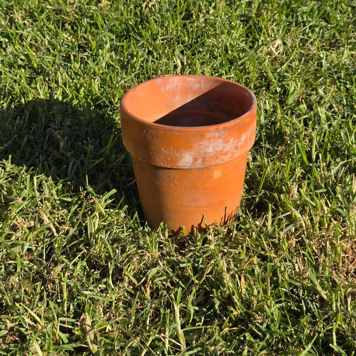 Vintage Norcal Terracotta Long Tom Planter Pot Tall Clay Garden Flower 7" x 8"