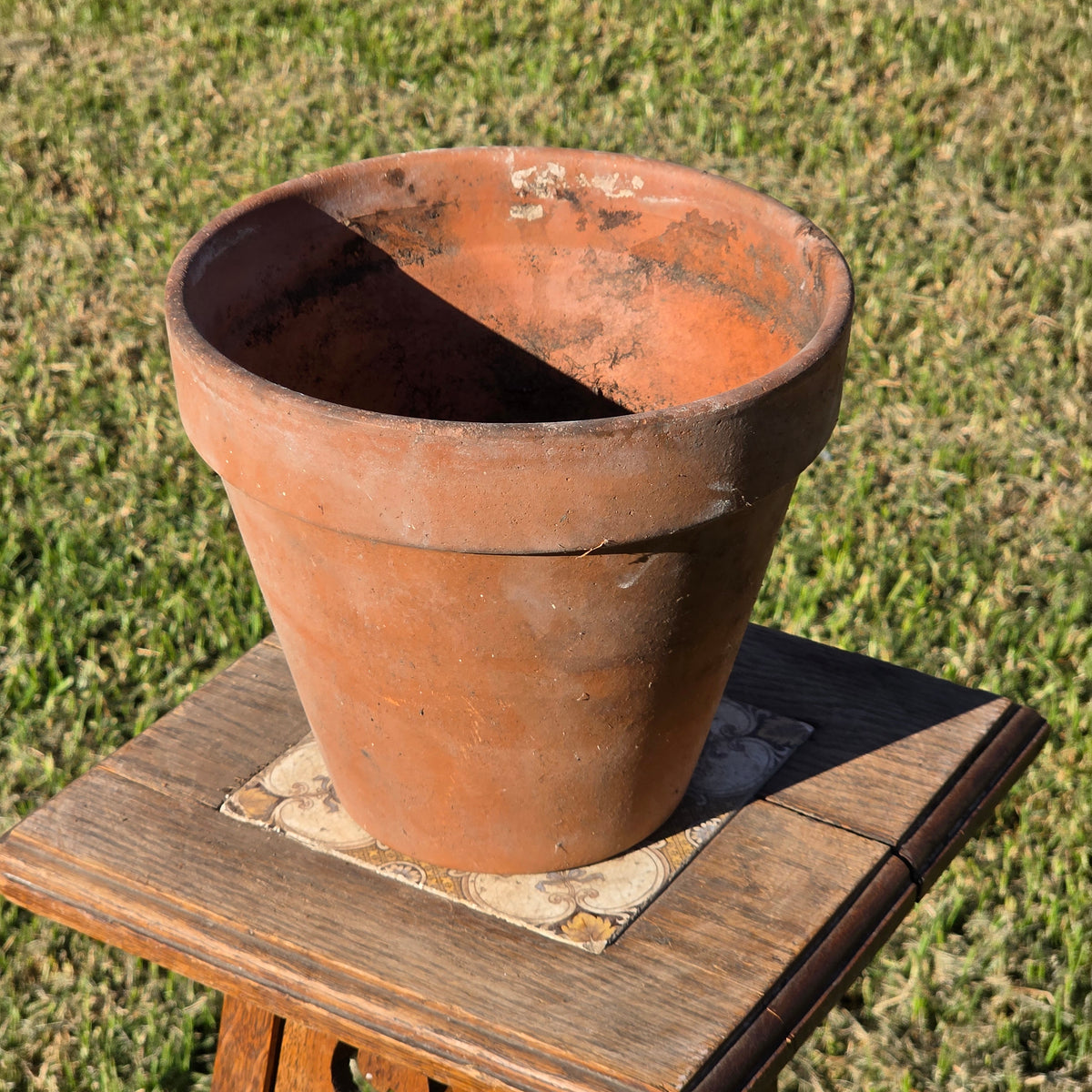 Vintage Italian Terracotta Planter Pot Classic Clay Garden Flower Italy 8.5x7.5