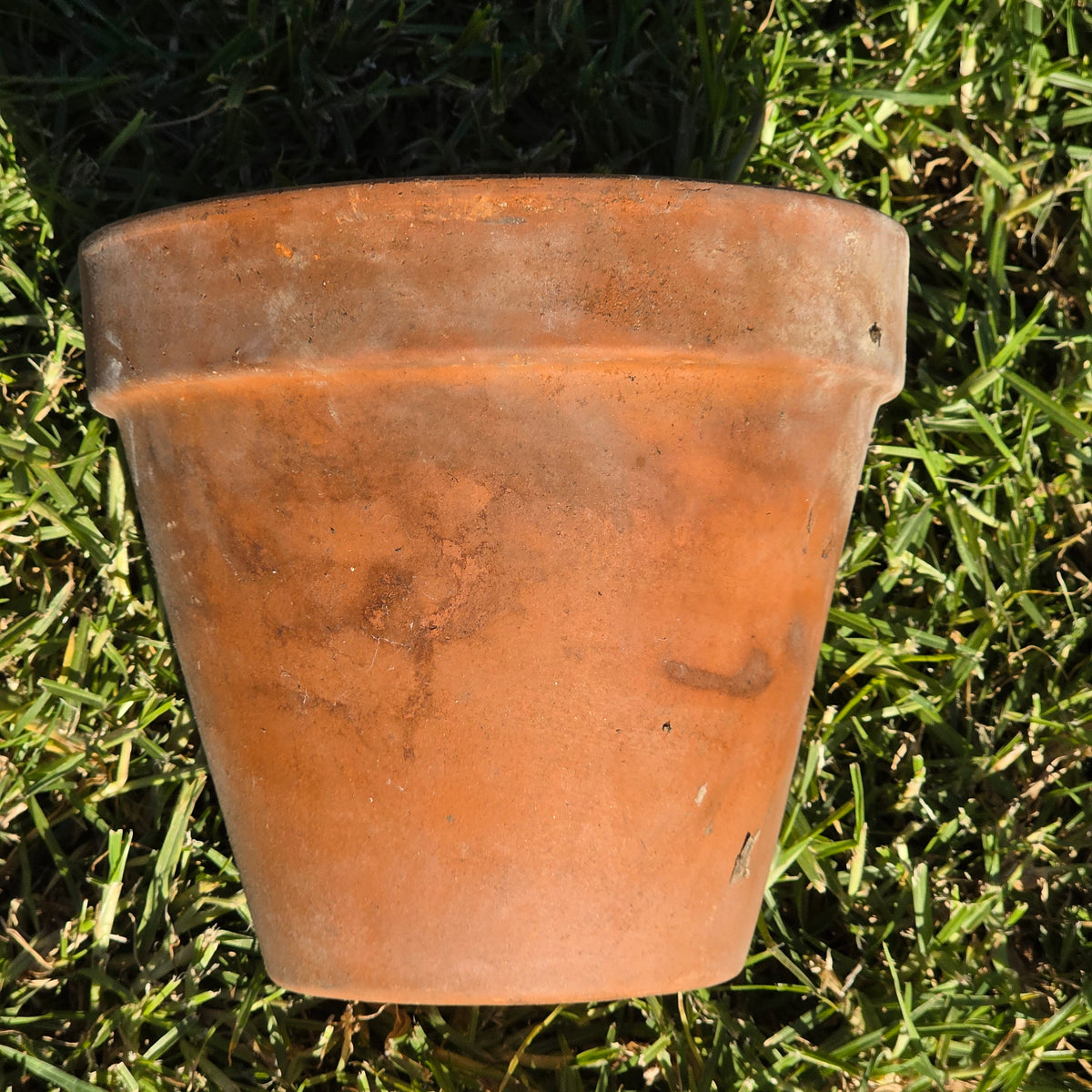 Vintage Italian Terracotta Planter Pot Classic Clay Garden Flower Italy 8.5x7.5