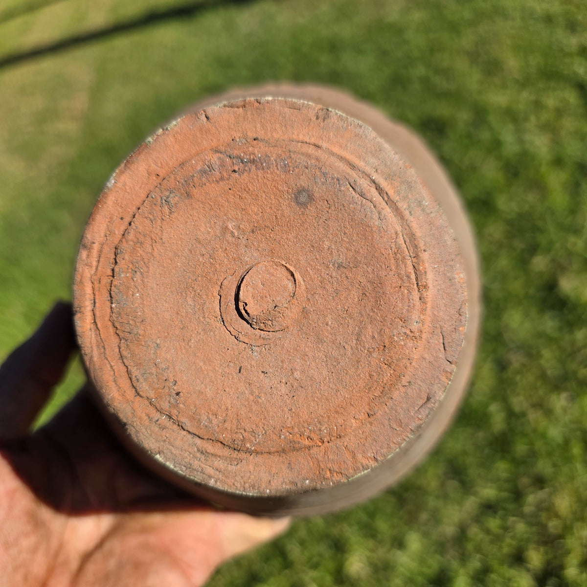 Antique French Terracotta Pine Resin Collecting Pot Clay Sap Planter Bowl Rustic