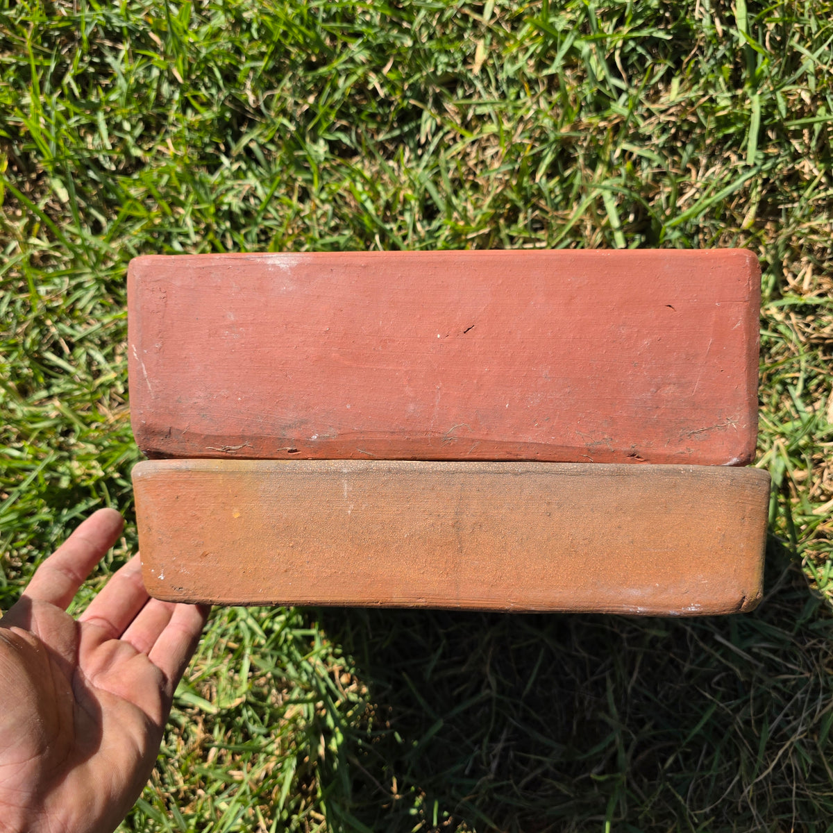 Vtg Toscana Terracotta Bonsai Planter Pot Square Succulent Cachepot with Saucer