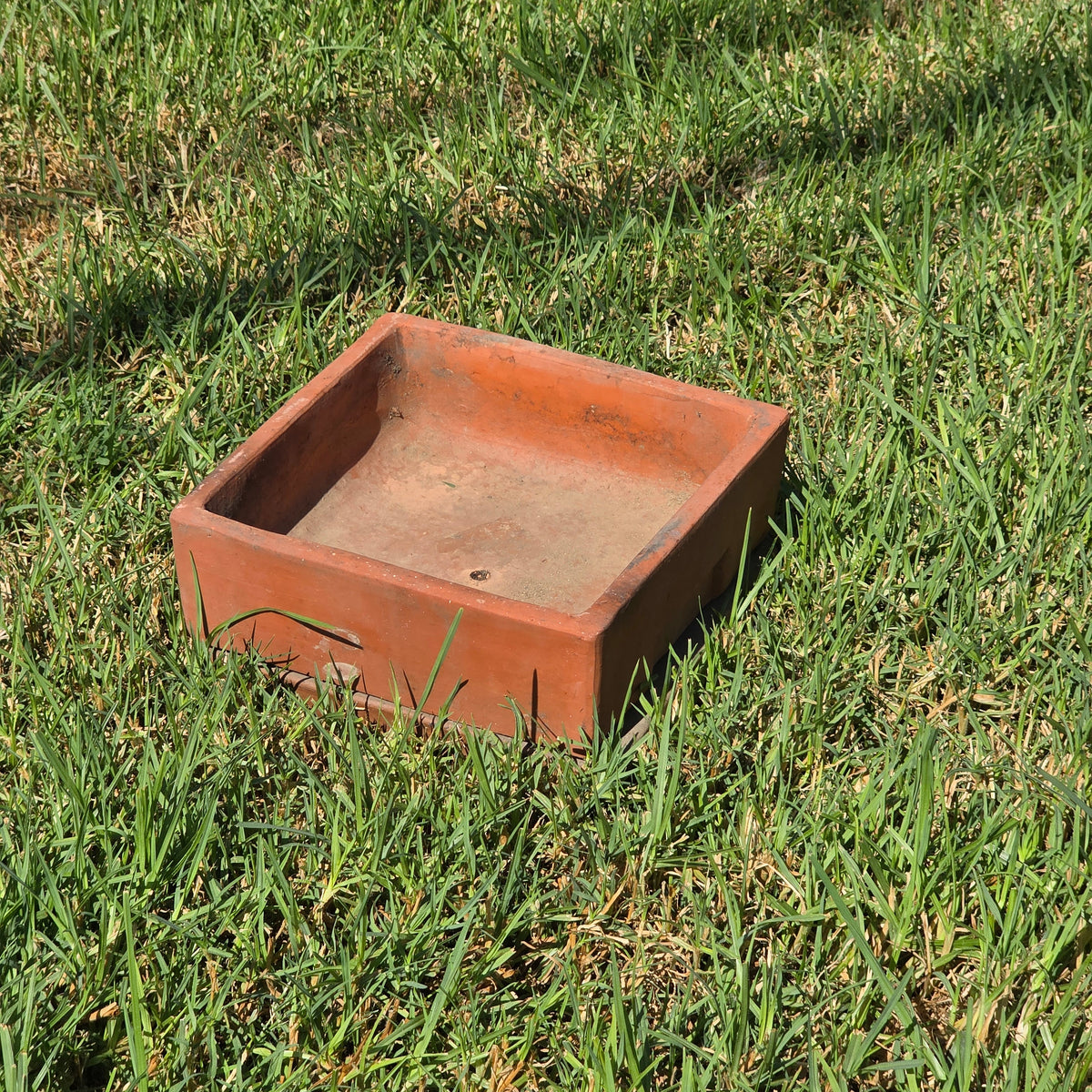 Vtg Toscana Terracotta Bonsai Planter Pot Square Succulent Cachepot with Saucer (Copy)