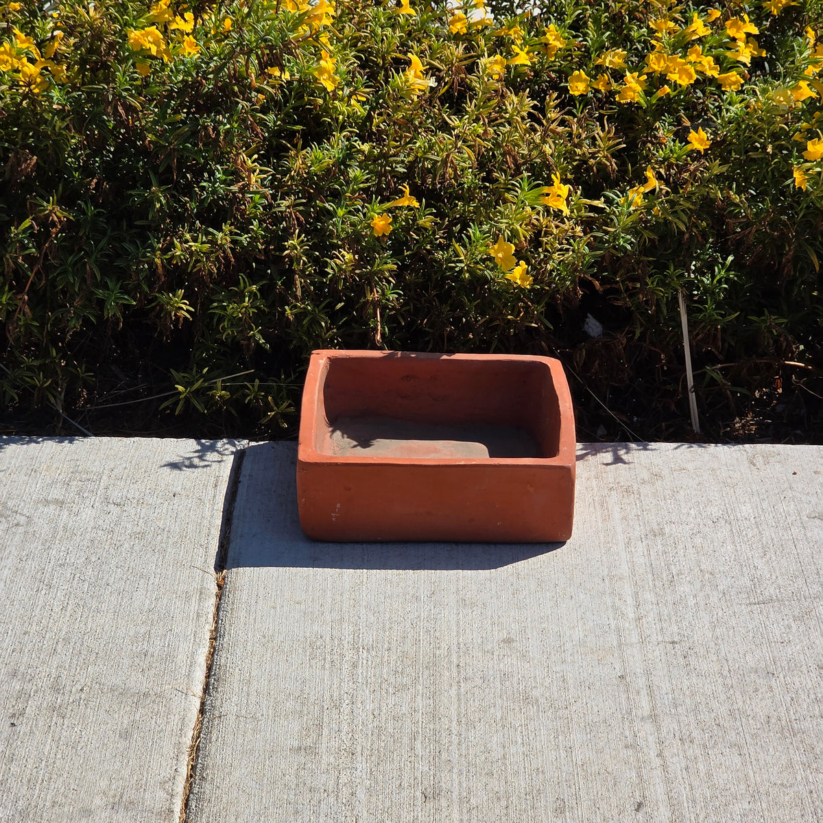 Vintage Toscana Terracotta Bonsai Planter Pot Square Succulent Cachepot