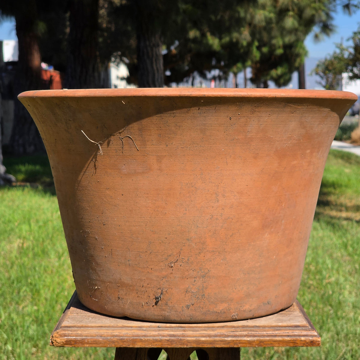 Vintage Terracotta Planter Large Italian Azalea Pot Rustic Clay Flower Bowl 15"