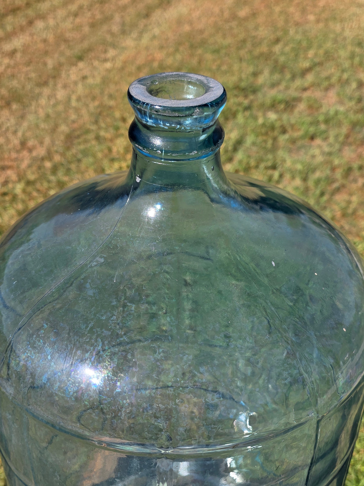 Vintage 1971 Sparklettes Blue Glass Carboy 5 Gallon Water Bottle Jug Los Angeles