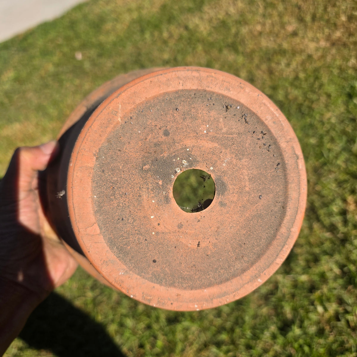 Pair of 2 ITERRA 20 Terracotta Planters Clay Flower Pots Made in Italy 8" Vtg
