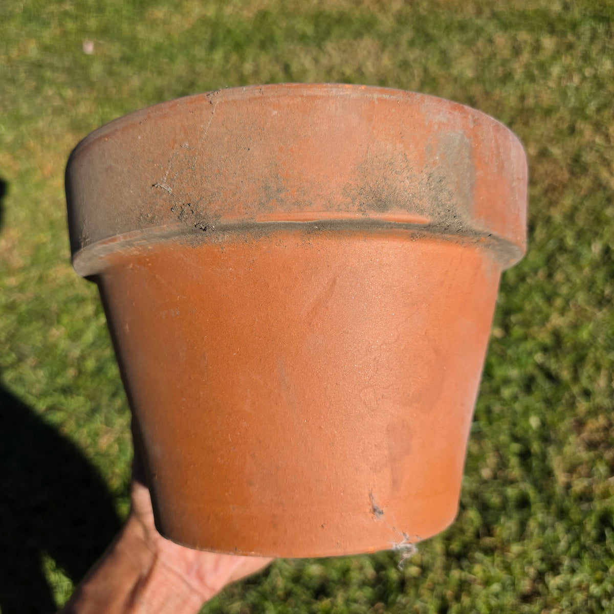 Pair of 2 Vintage ITERRA Terracotta Planter 8" Italian Clay Pots (Made in Italy)