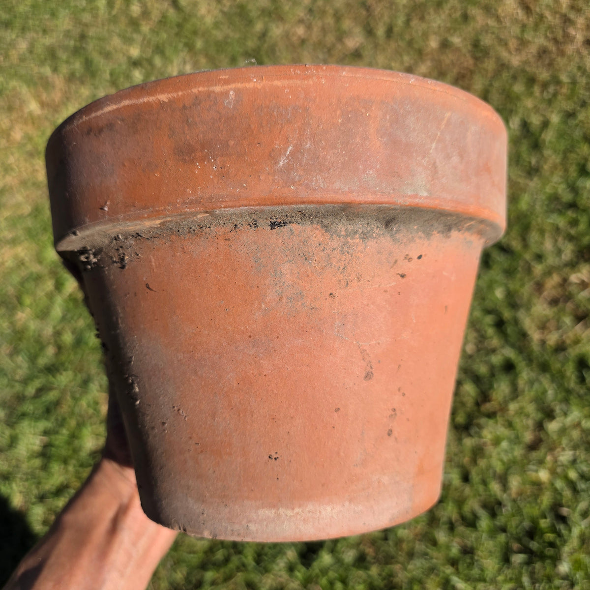 Pair of 2 Vintage ITERRA Terracotta Planter 8" Italian Clay Pots (Made in Italy)