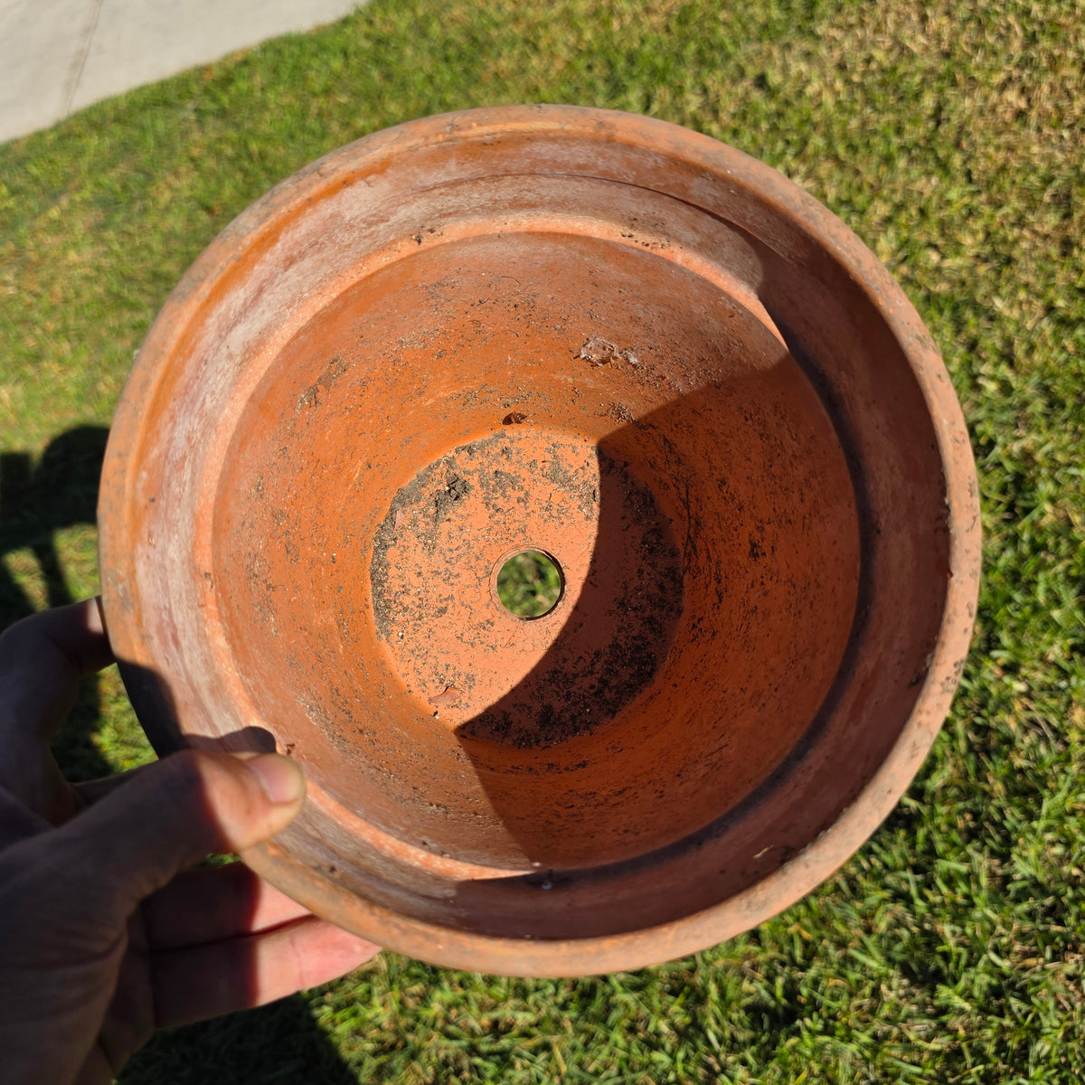 Pair of 2 Vintage ITERRA Terracotta Planter 8" Italian Clay Pots (Made in Italy)