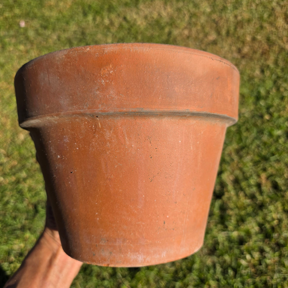 Pair of 2 Vintage ITERRA Terracotta Planter 8" Italian Clay Pots (Made in Italy)