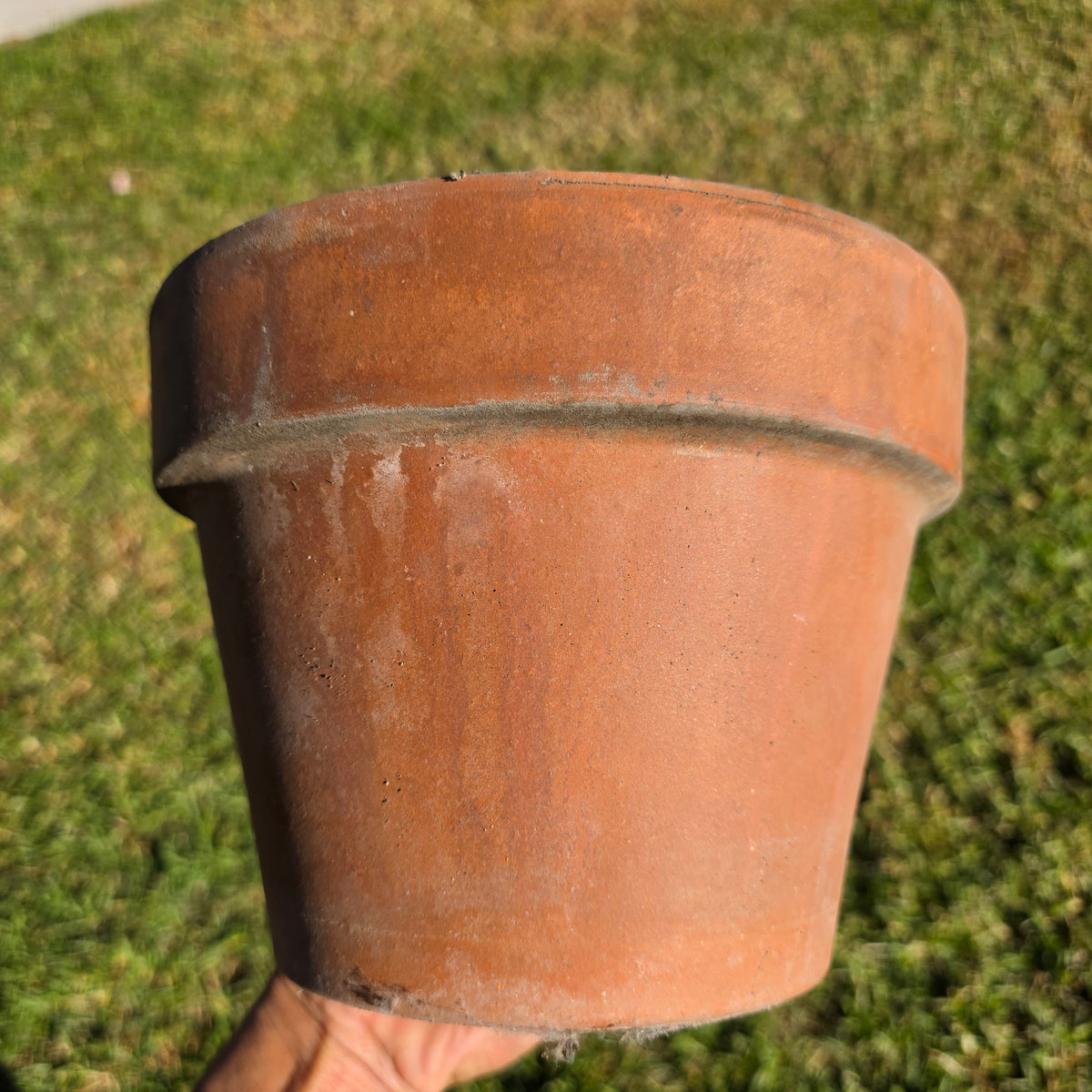 Pair of 2 Vintage ITERRA Terracotta Planter 8" Italian Clay Pots (Made in Italy)