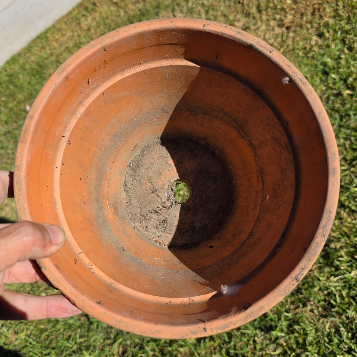 Pair of 2 Vintage ITERRA Terracotta Planter 8" Italian Clay Pots (Made in Italy)