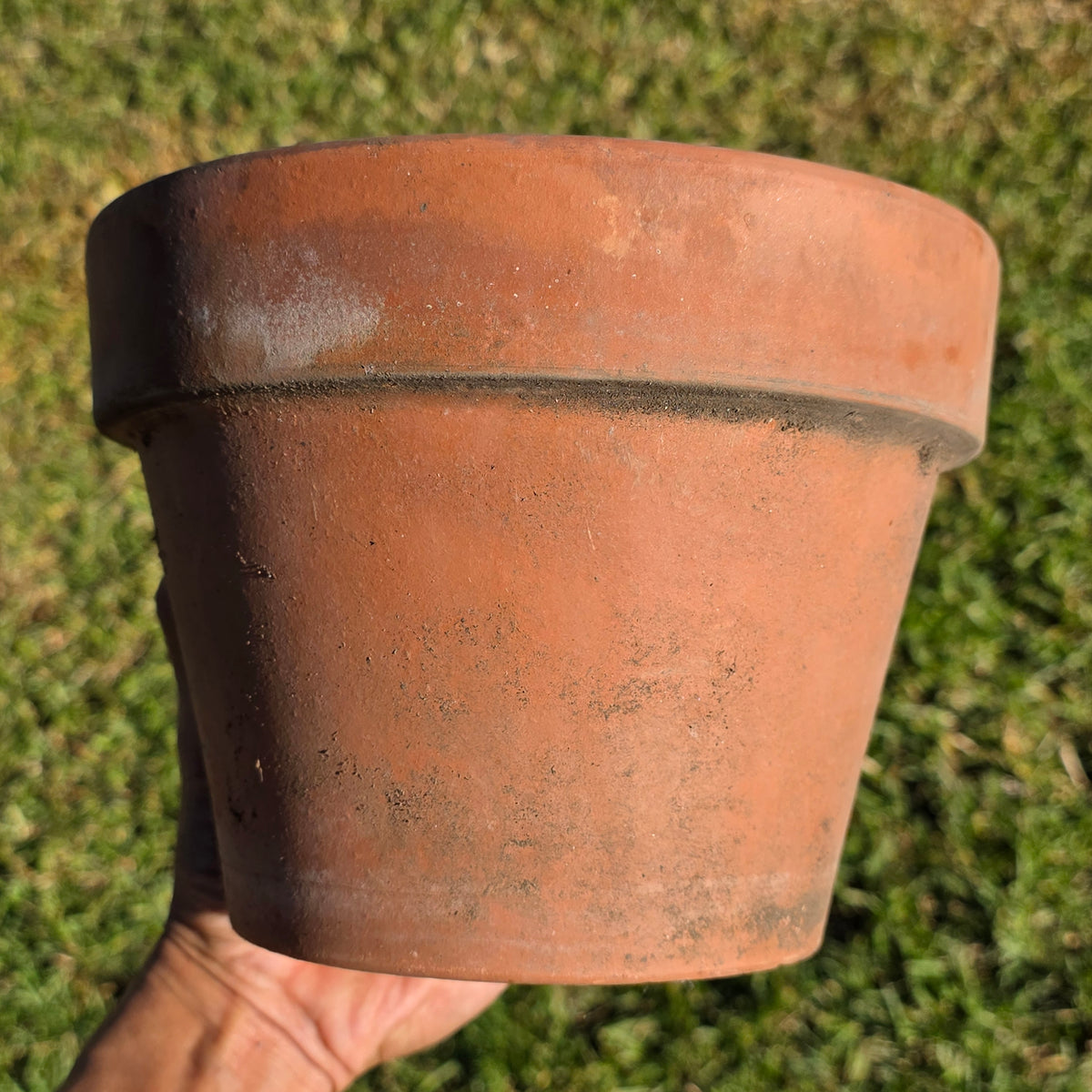 Pair of 2 Vintage ITERRA Terracotta Planter 8" Italian Clay Pots (Made in Italy)