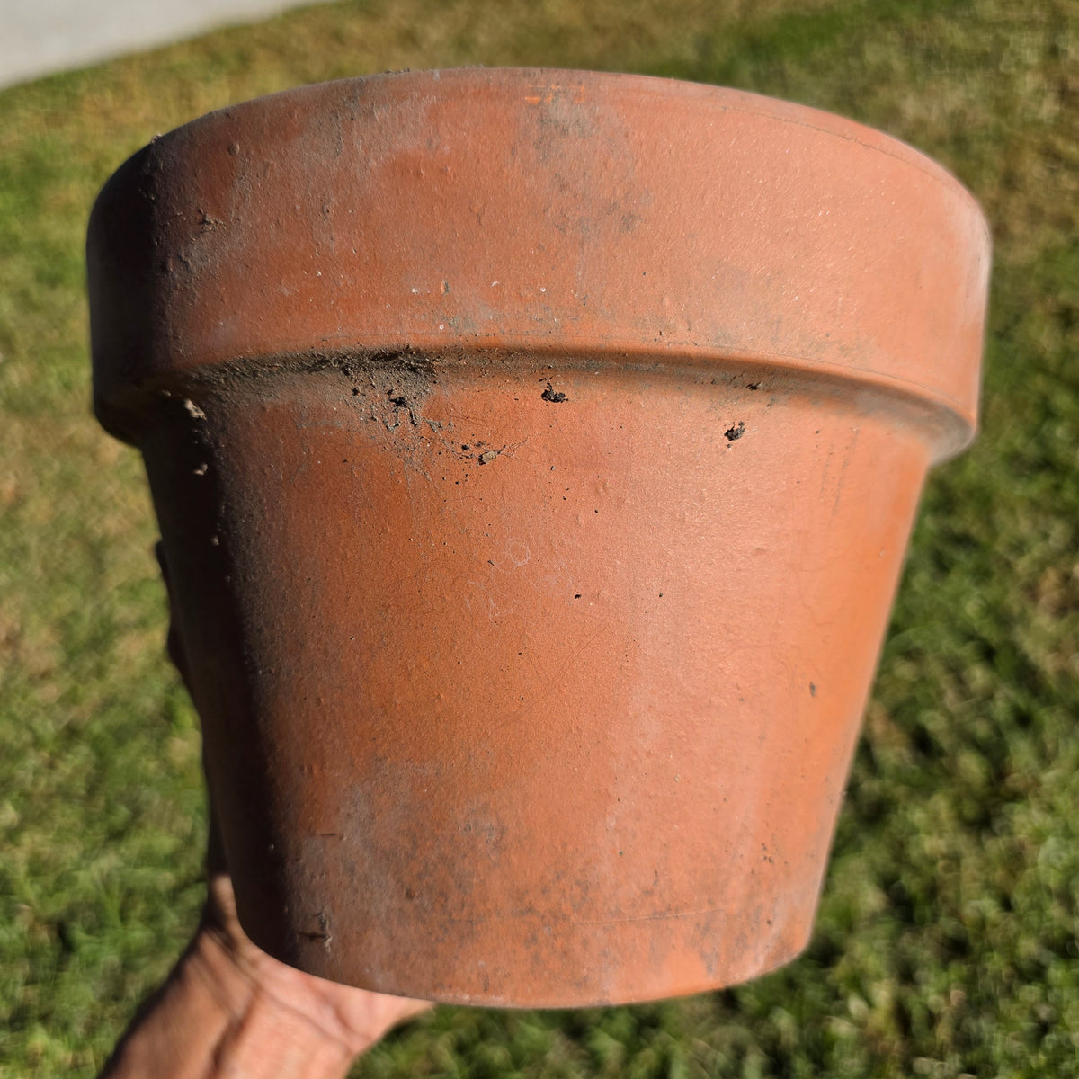 Pair of 2 Vintage ITERRA Terracotta Planter 8" Italian Clay Pots (Made in Italy)