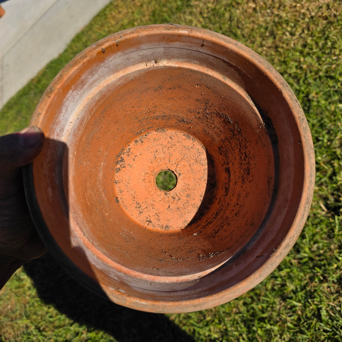 Pair of 2 Vintage ITERRA Terracotta Planter 8" Italian Clay Pots (Made in Italy)
