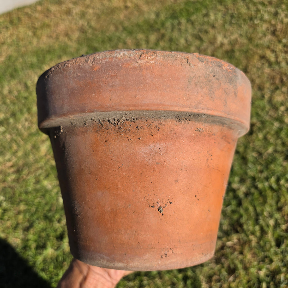 Pair of 2 Vintage ITERRA Terracotta Planter 8" Italian Clay Pots (Made in Italy)