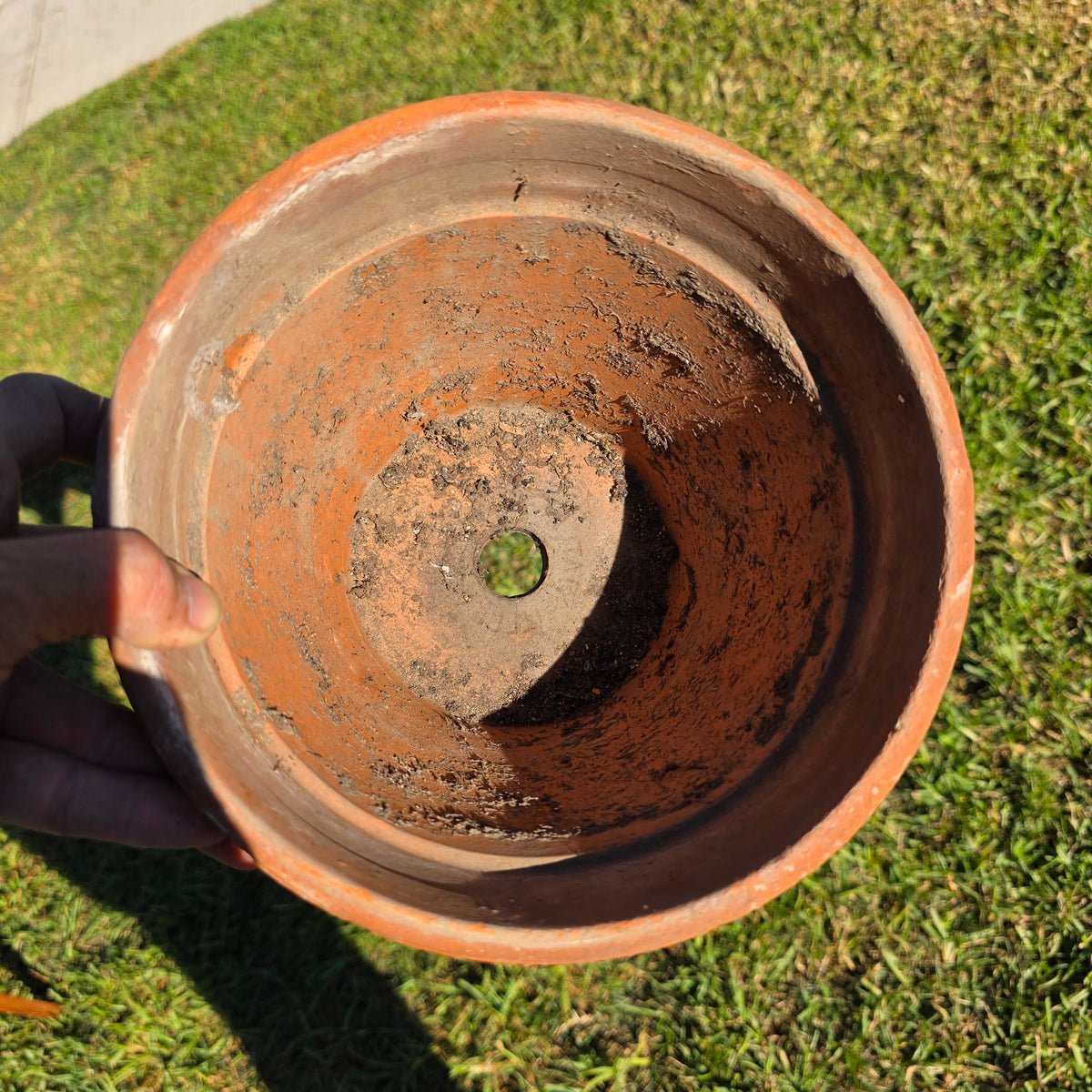 Pair of 2 Vintage ITERRA Terracotta Planter 8" Italian Clay Pots (Made in Italy) (Copy)