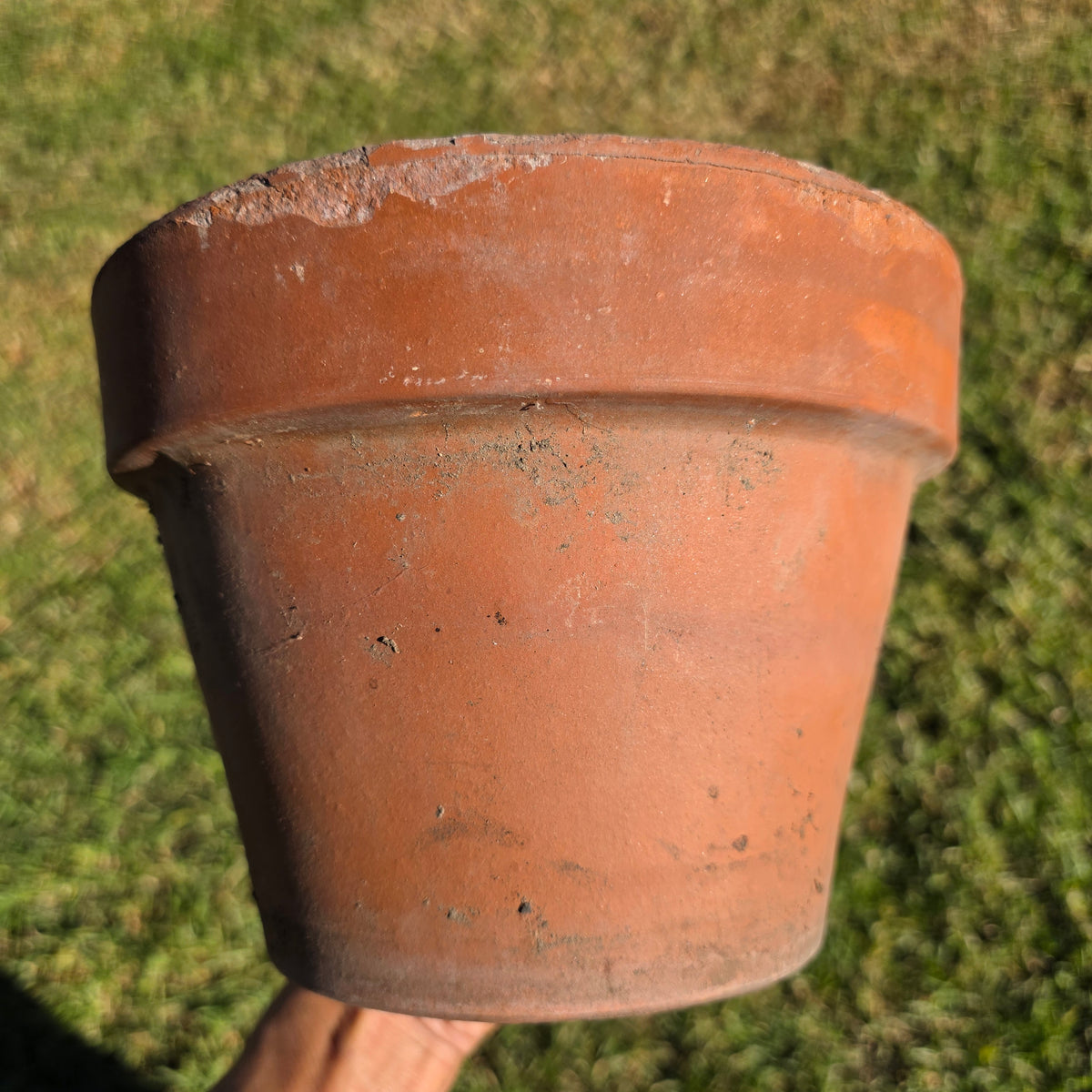 Pair of 2 Vintage ITERRA Terracotta Planter 8" Italian Clay Pots (Made in Italy) (Copy)