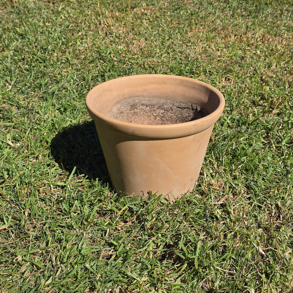Vintage US Pottery Terracotta Planter 12" MCM Large Clay Flower Pot Made in USA