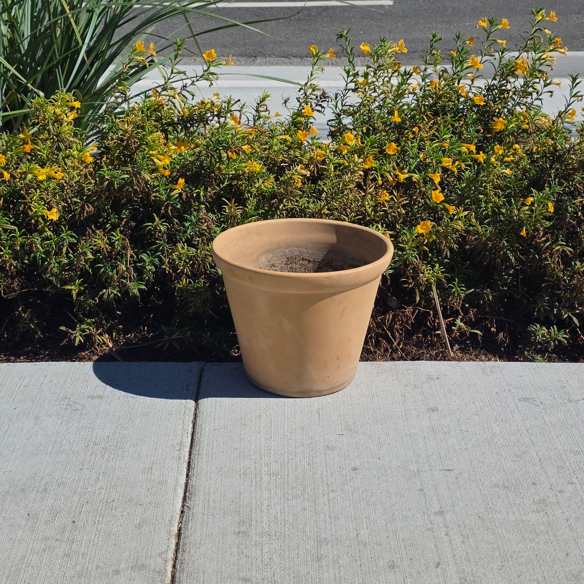 Vintage US Pottery Terracotta Planter 12" MCM Large Clay Flower Pot Made in USA