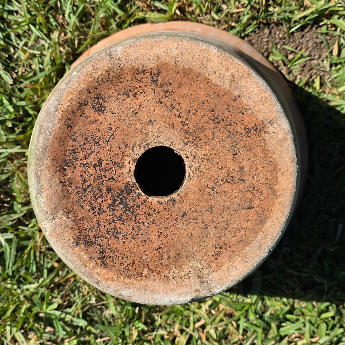 Vintage 13" Terracotta Planter Pot Heavy Duty Clay Garden Flower Mid Century USA